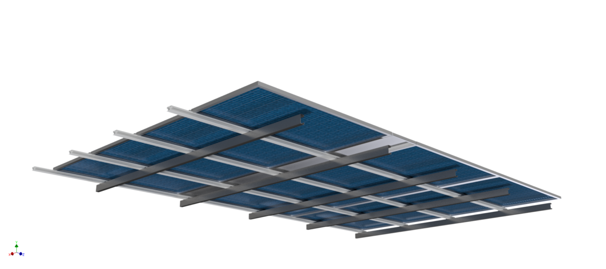 In-Roof Solar Structure | Axe Struct (Pty) Ltd - Solar Mounting Structures